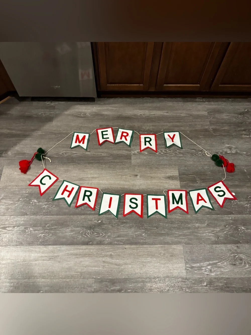 Festive 'Merry Christmas' Banner Garland